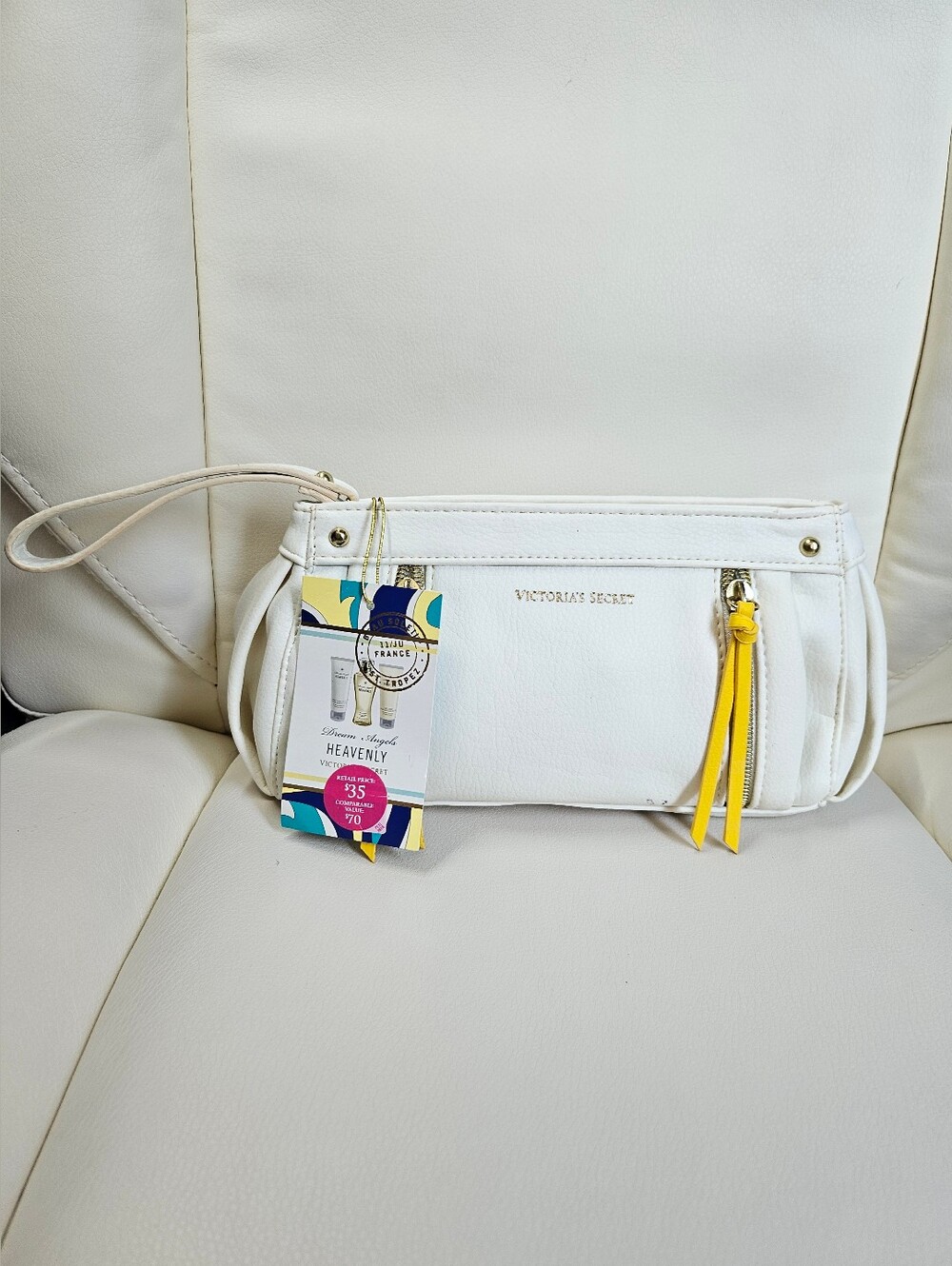 Victoria's Secret "Heavenly" White Wristlet